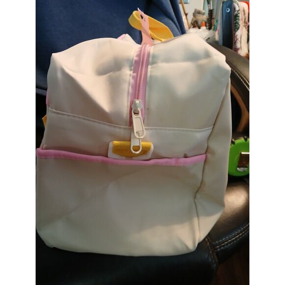 Multi-Pocket Carry All Pastel Shoulder Bag Duffle Diaper Bag Weekender - Picture 7 of 11